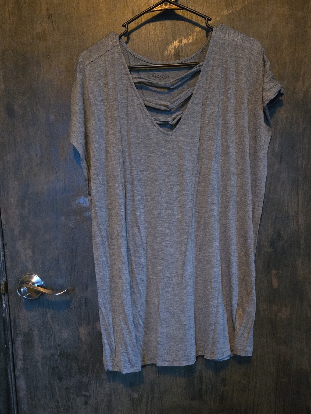 torrid Gray Super Soft Slub Jersey Tee